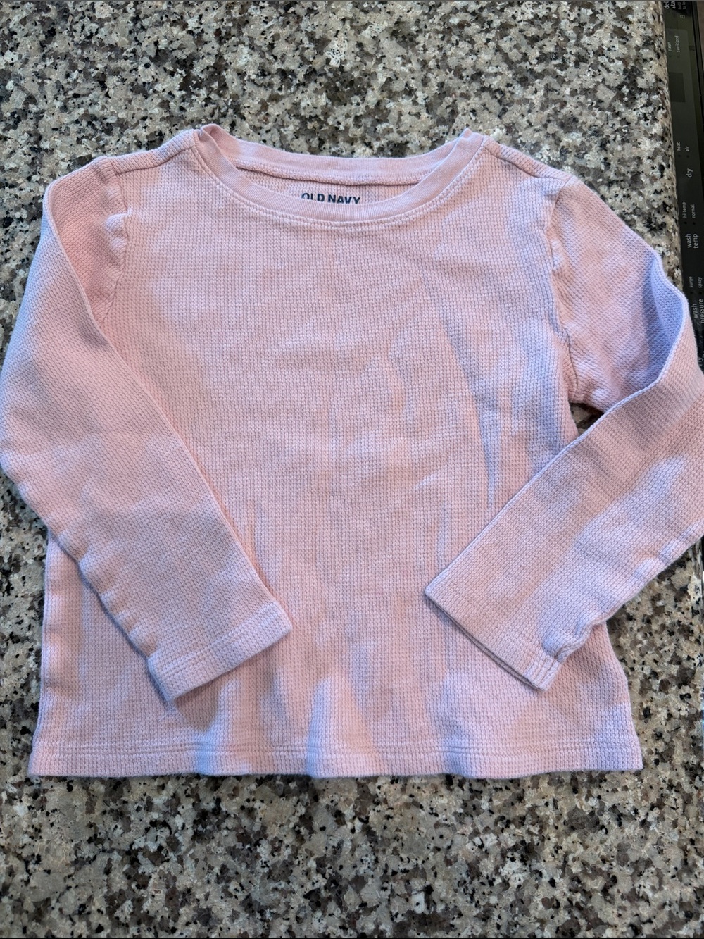 Old Navy Light Pink Long Sleeve Waffle Knit Tee 5T